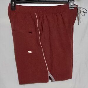 Vuori V341 Trail Short - Rust Heather Grey Stripe - Sz S*